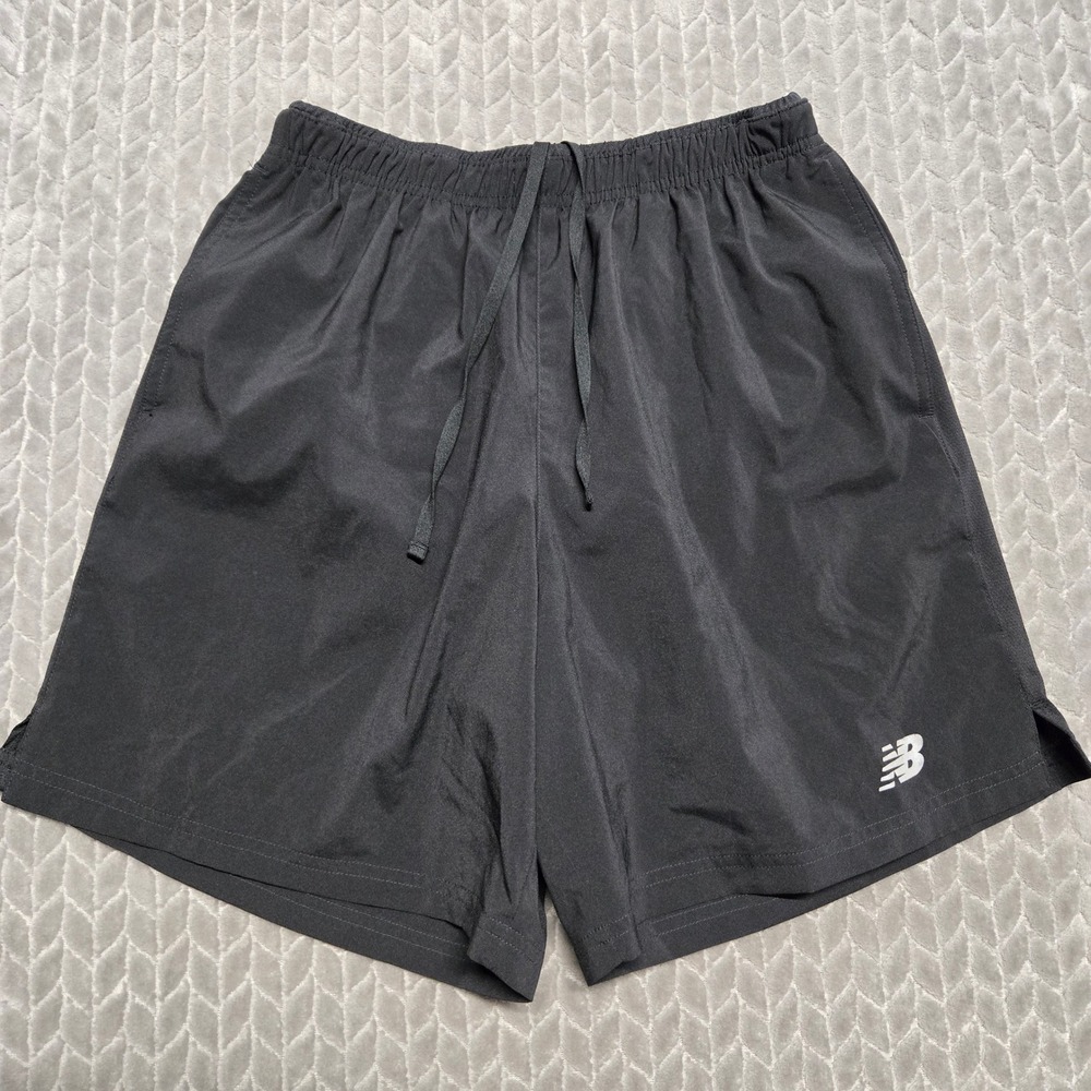 New Balance Mens Core Run 7" Running Shorts Black MS93918 Size M Training Gym